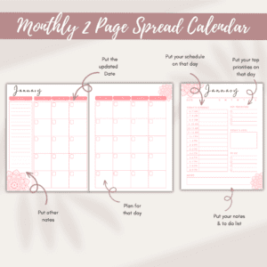 Pink Cleaning Decluttering Planner Or Binder