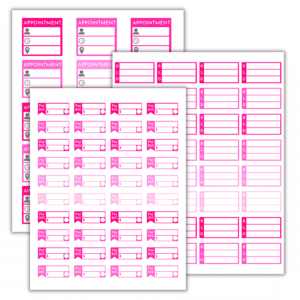 Pink Planner Sticker