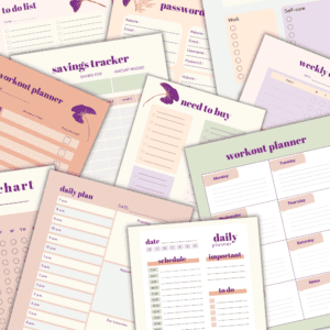 Purple Busy Mom Planner