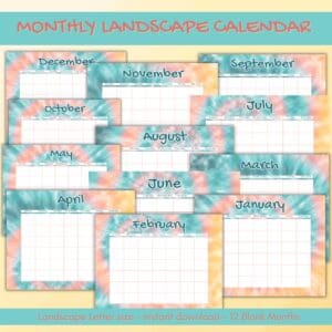 Tie Dye Emergency Planner Or Binder