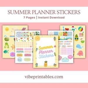 Summer Planner Stickers