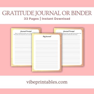 Gold Gratitude Journal Or Binder