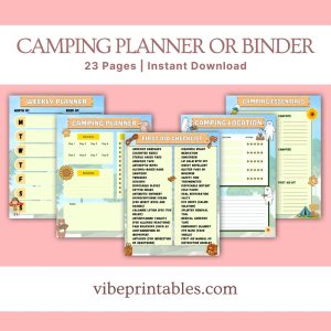 Camping Planner Or Binder