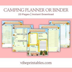 Camping Planner Or Binder