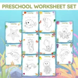 PRESCHOOL WORKSHEET SET