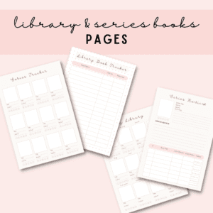 PINK READING PLANNER BUNDLE