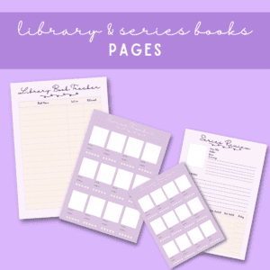 PURPLE READING PLANNER BUNDLE