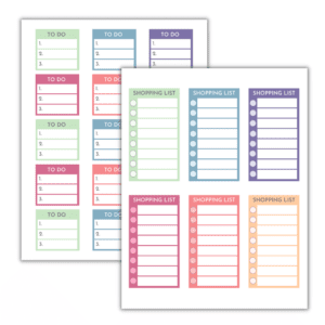 COLORFUL PLANNER STICKER