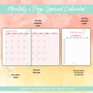 Multicolor Gardening Sheets Planner Or Binder