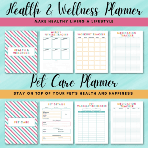 Multicolor Printable Home Management Binder