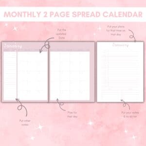 Pink Emergency Planner Or Binder