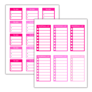 Pink Planner Sticker