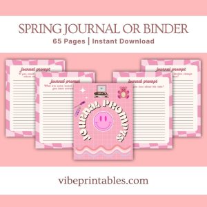 Pink Spring Journal Or Binder