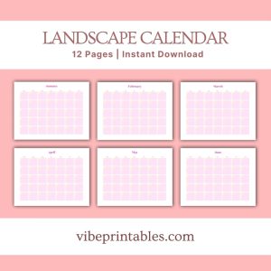 Pink Flower Kitchen Planner