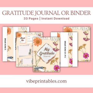 Purple Gratitude Journal Or Binder