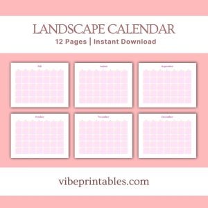 Pink Flower Kitchen Planner