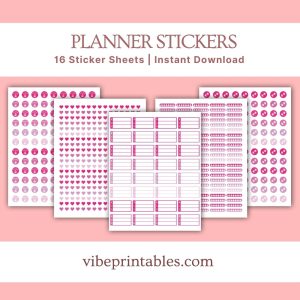 Pink Planner Stickers