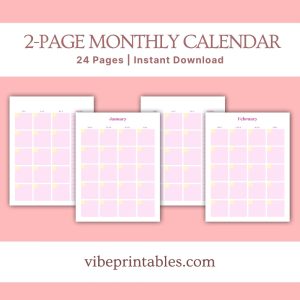 Pink Flower Kitchen Planner