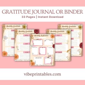 Purple Gratitude Journal Or Binder