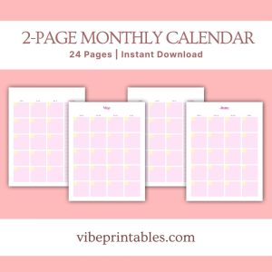 Pink Flower Kitchen Planner