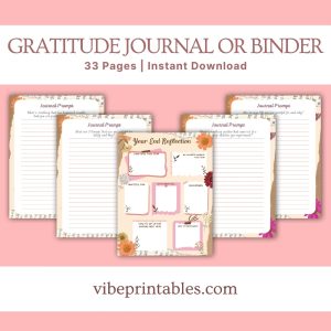 Purple Gratitude Journal Or Binder