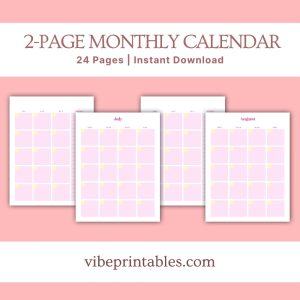 Pink Flower Kitchen Planner