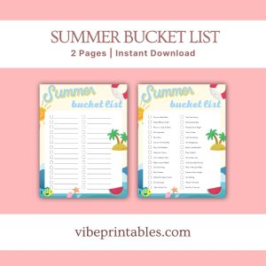 Summer Bucket List