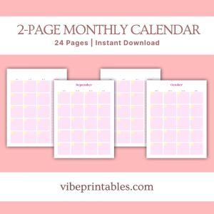 Pink Flower Kitchen Planner