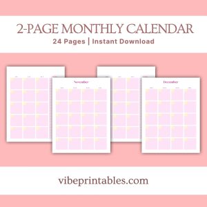 Pink Flower Kitchen Planner