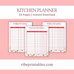 Red Flower Kitchen Planner