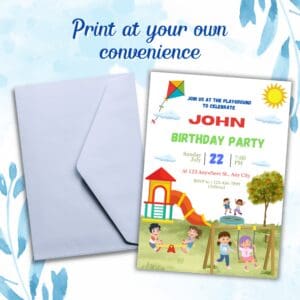 PLAYGROUND BIRTHDAY INVITATION