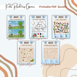 Road Trip Planner Printable PDF Bundle