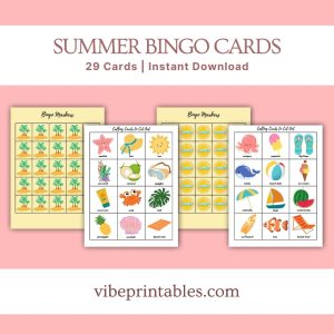 Summer Bingo Cards