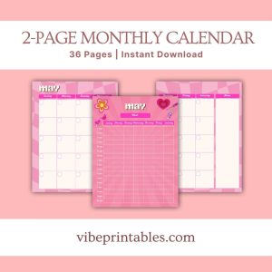 Pink Spring Journal Or Binder