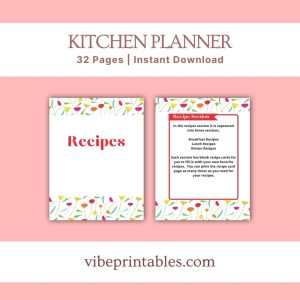 Red Flower Kitchen Planner