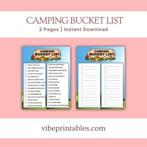 Camping Bucket List