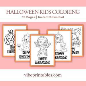 Halloween Kids Coloring Bundle