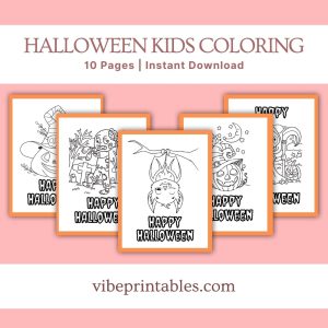 Halloween Kids Coloring Bundle