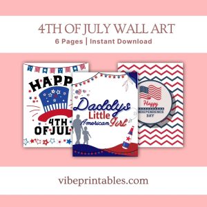 4th Of July Printable Wall Art