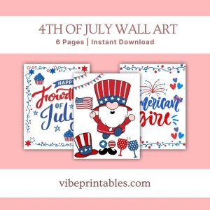 4th Of July Printable Wall Art