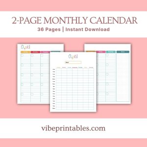 Multicolor Home Management Planner Or Binder