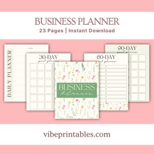 Floral Business Planner Bundle For Content Creators