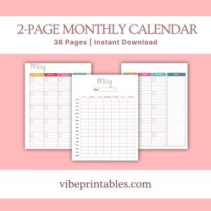 Multicolor Home Management Planner Or Binder