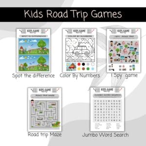 BLACK & WHITE ROAD TRIP PLANNER