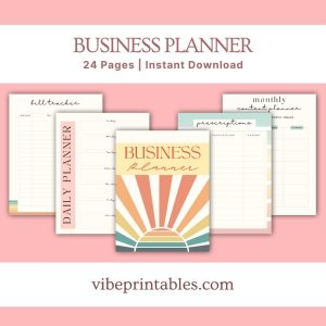 Colorful Business Planner Bundle For Content Creators