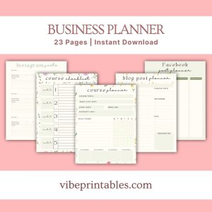 Floral Business Planner Bundle For Content Creators