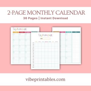 Multicolor Home Management Planner Or Binder