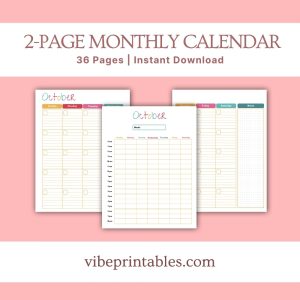 Multicolor Home Management Planner Or Binder