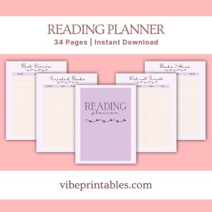 Purple Reading Planner Bundle