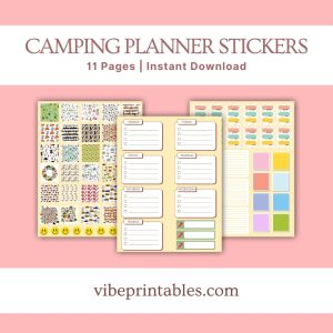 Camping Planner Stickers